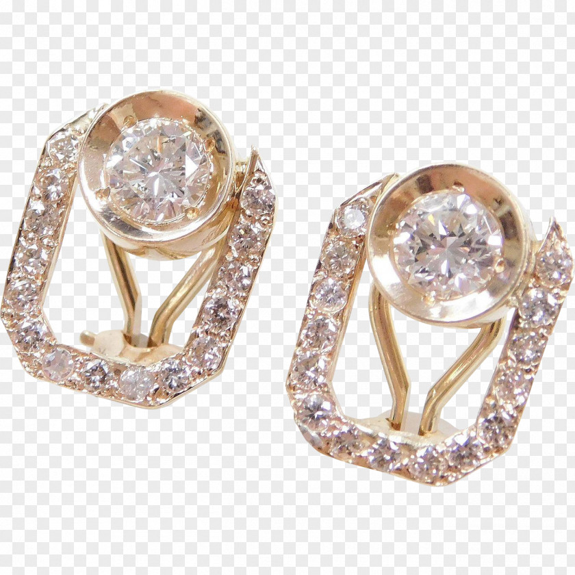Diamond Earring Jewellery Gold PNG