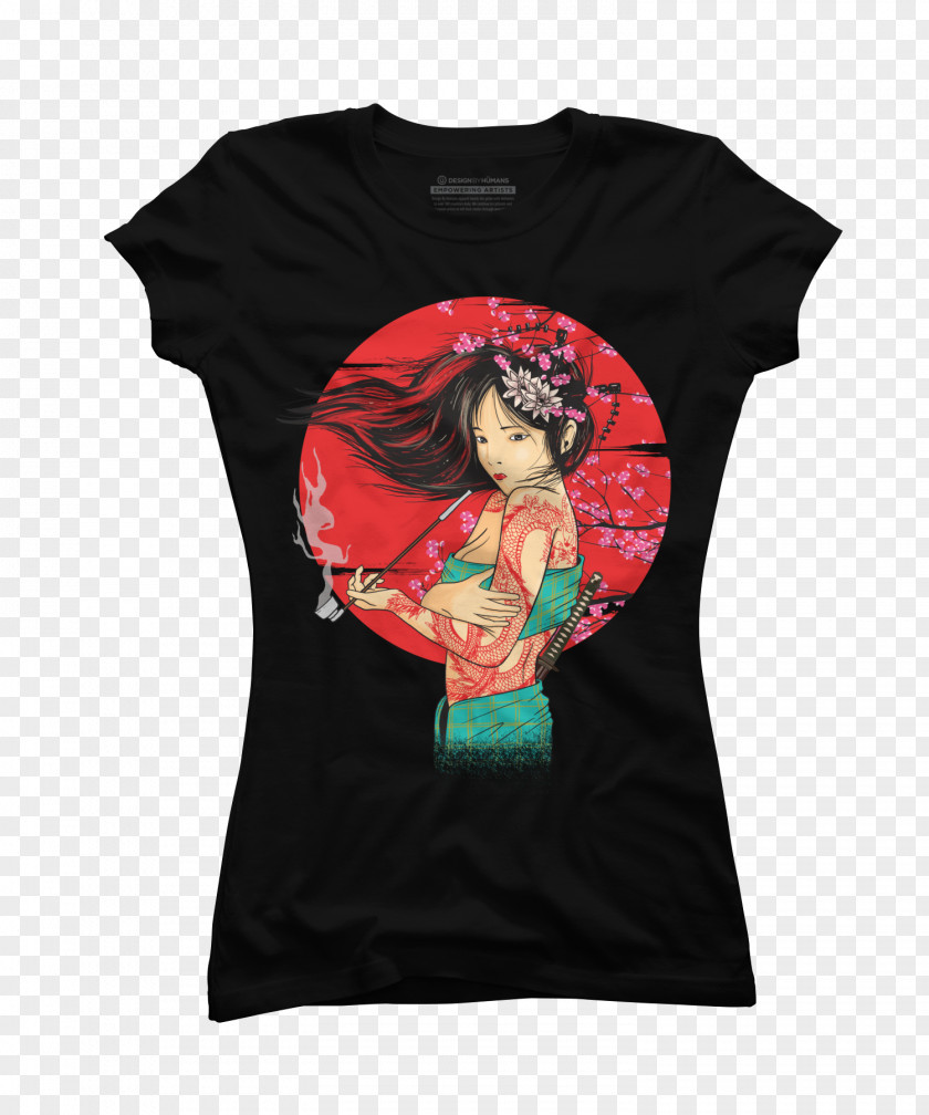 Geisha T-shirt Clothing Fashion Sleeve Tube Top PNG