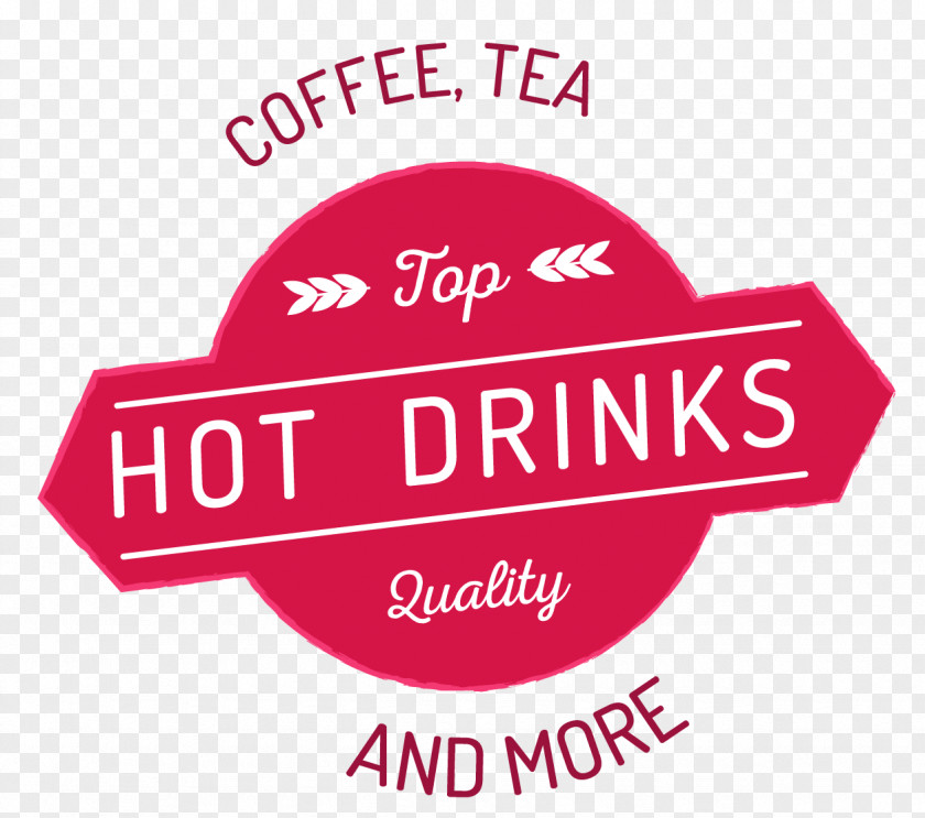 Hot Drinks Logo Brand Pink M Font PNG