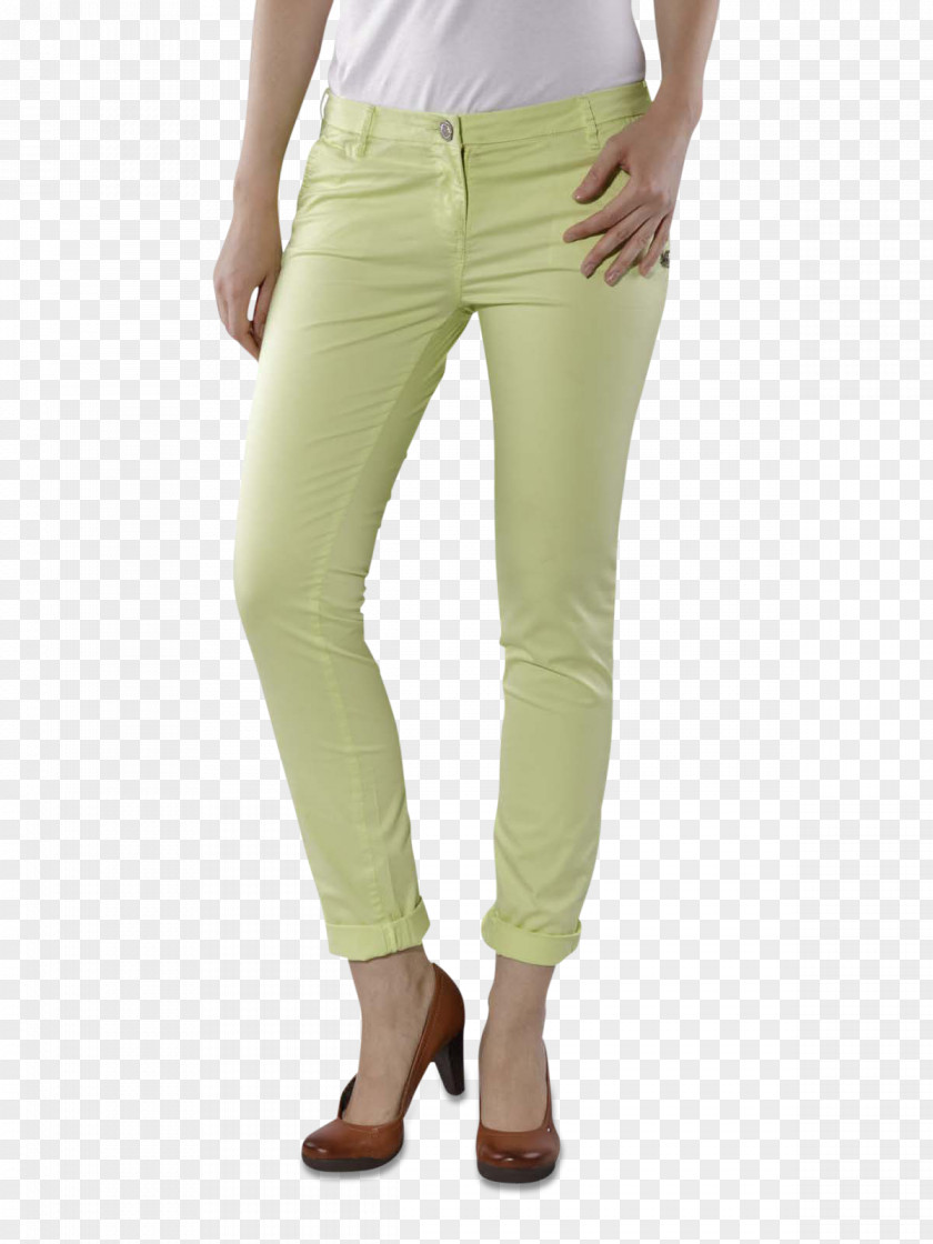 Slim Woman Pants Jeans Leggings Waist Khaki PNG