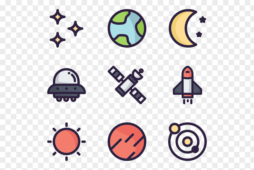 Space Icon Design PNG