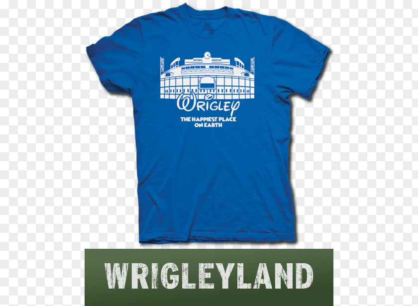 Chicago Cubs T-shirt Wrigley Field Sleeve PNG