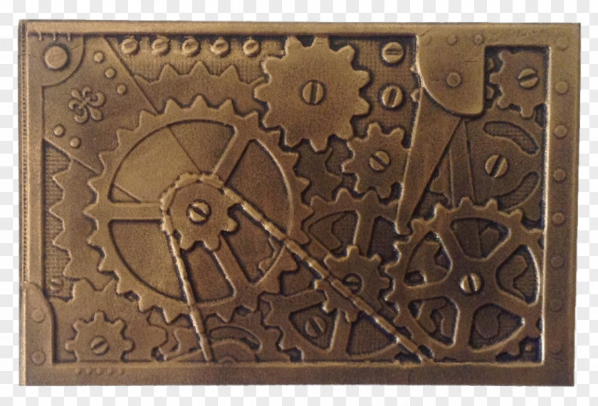 Handmade Cards Copper Carving Rectangle PNG