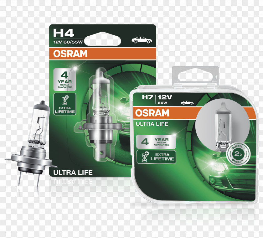 Light Incandescent Bulb Headlamp Car Osram PNG