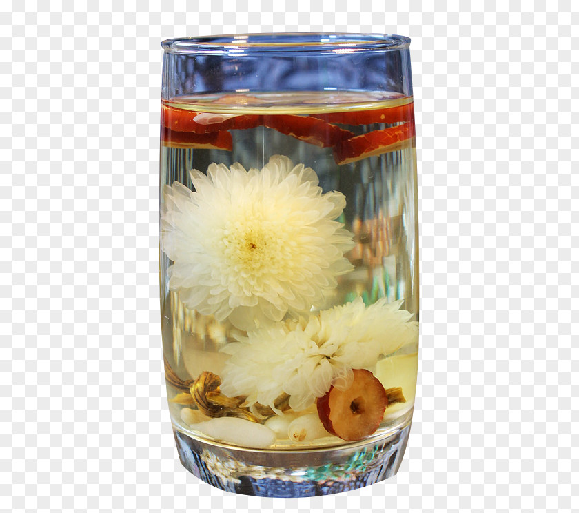 Lily Jujube Chrysanthemum Tea Flowering Lung Drinking PNG