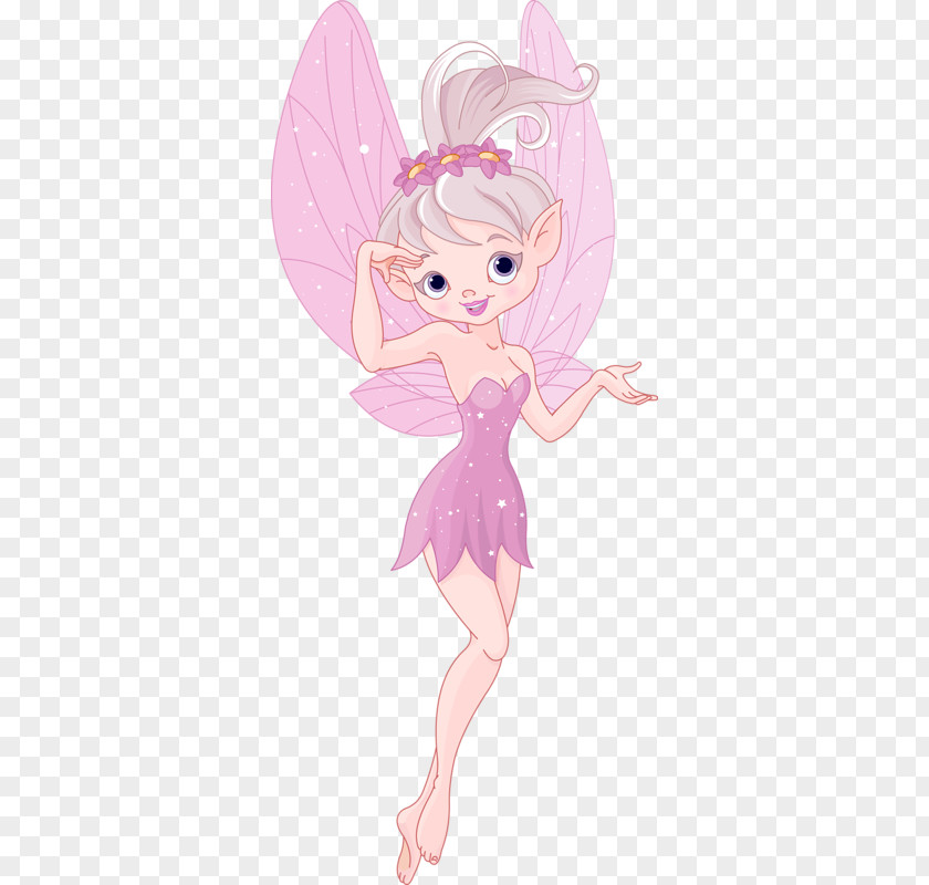 Pink Elf Cartoon Magic PNG