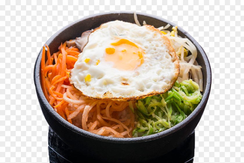 Korean Stone Pot Bibimbap Yakisoba Cuisine Yaki Udon Soybean Sprout PNG