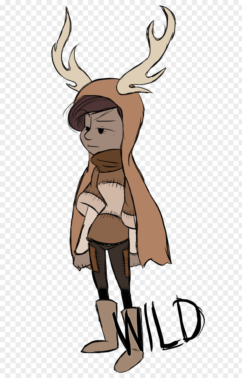 Reindeer Headgear Character Clip Art PNG