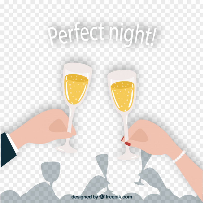 Vector Toast Wine Glass Euclidean PNG