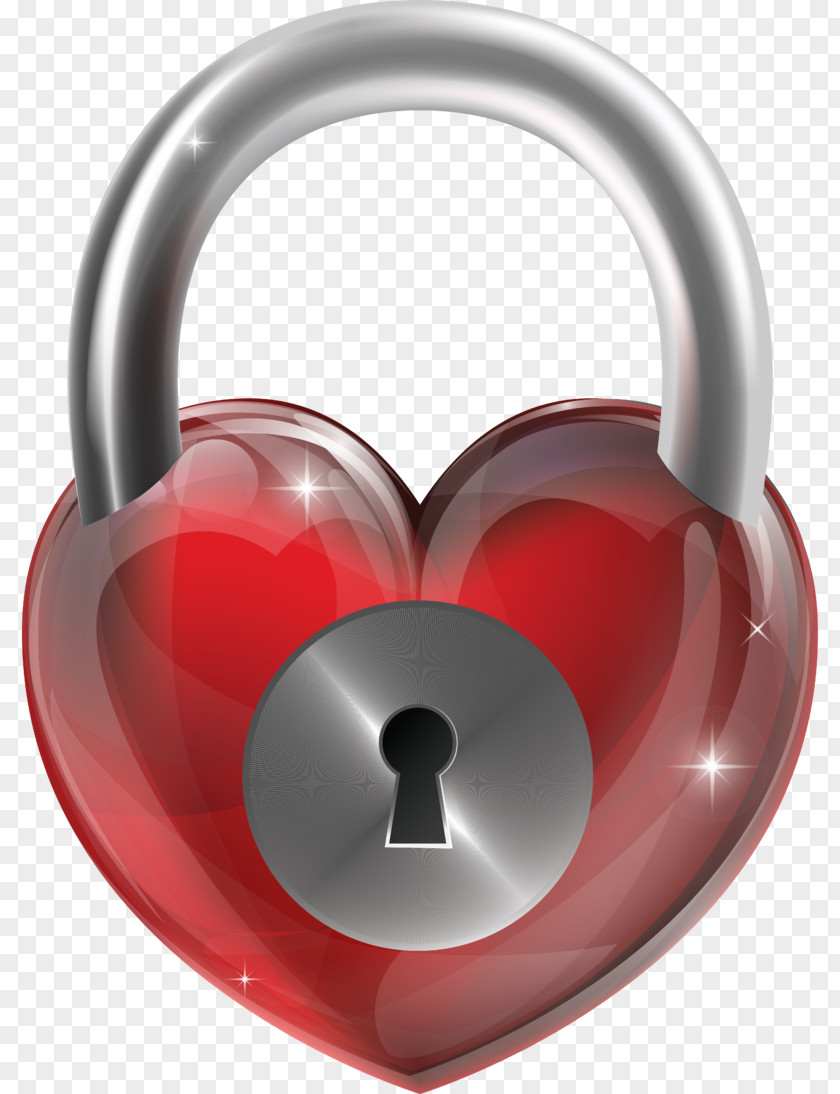 Padlock Heart Clip Art PNG