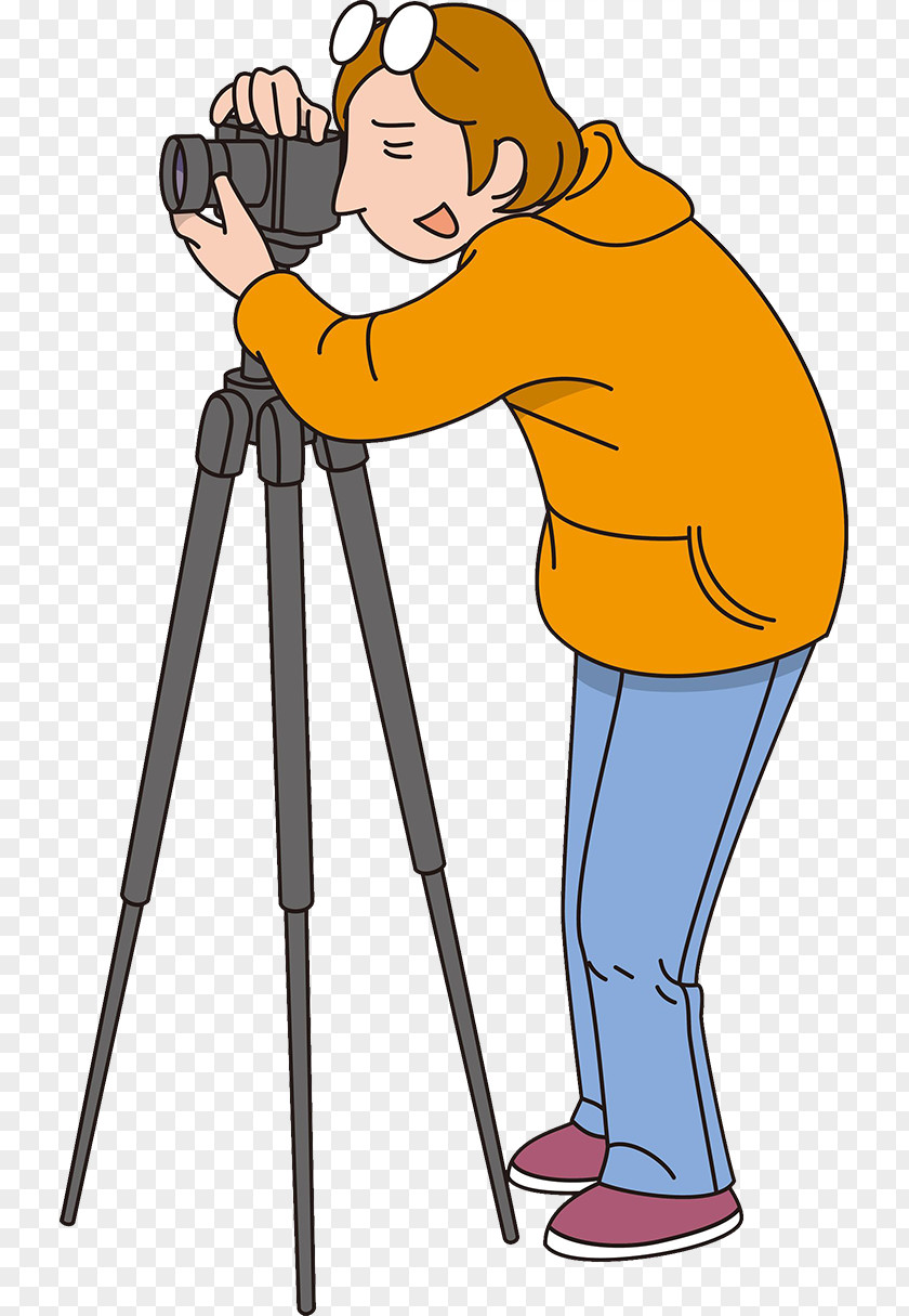 The Photographer Focused On Illustrations Focus Camera Illustration PNG