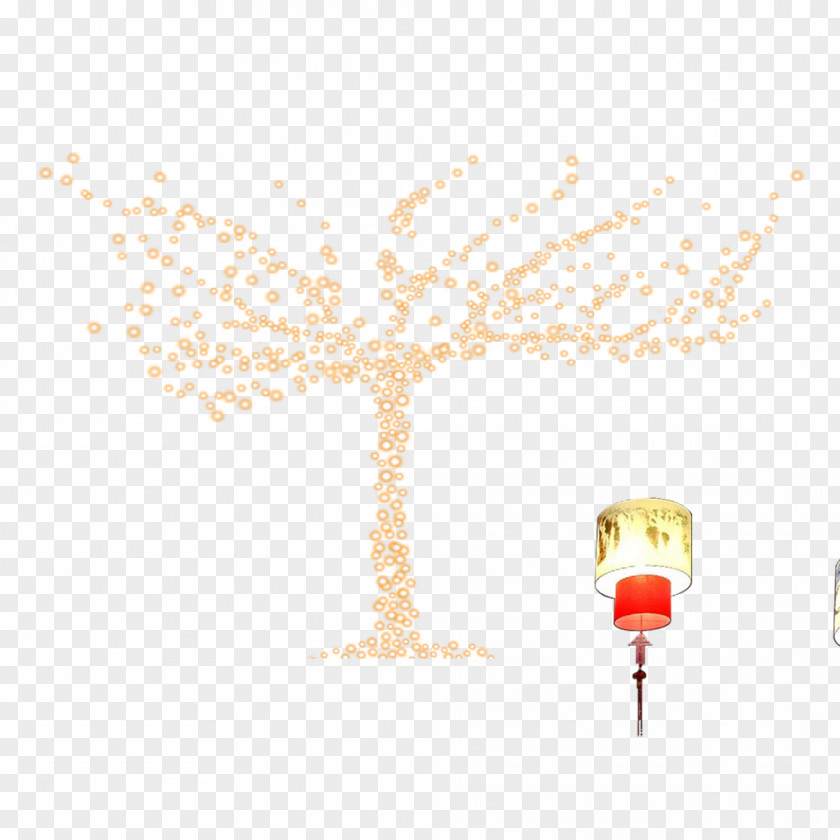 Tree Bulb Cartoon Yellow Illustration PNG