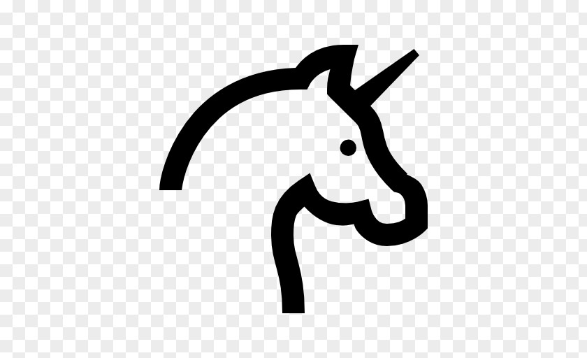 Unicorn Head Font PNG