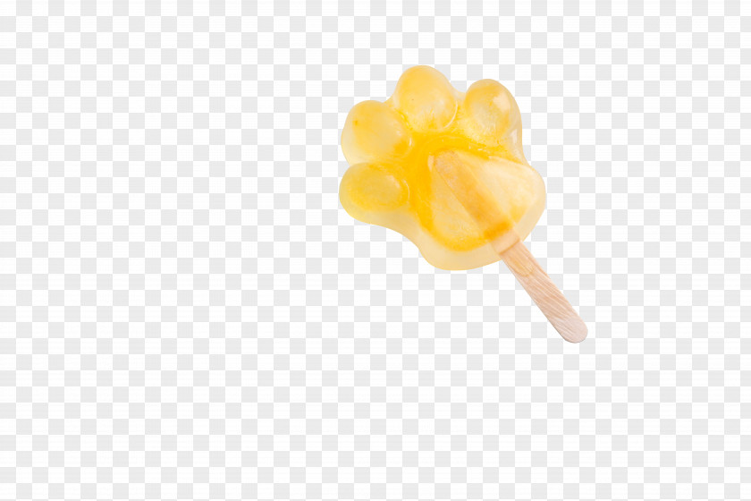 Yellow Puppy Footprints Candy PNG