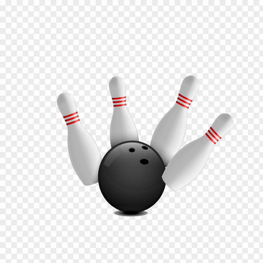 Bowling Pin Ball Strike PNG