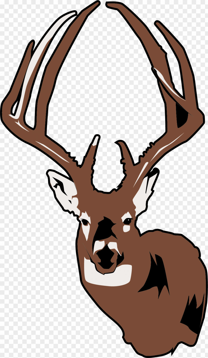 Crossed Deer Head Elk Moose Euclidean Vector PNG