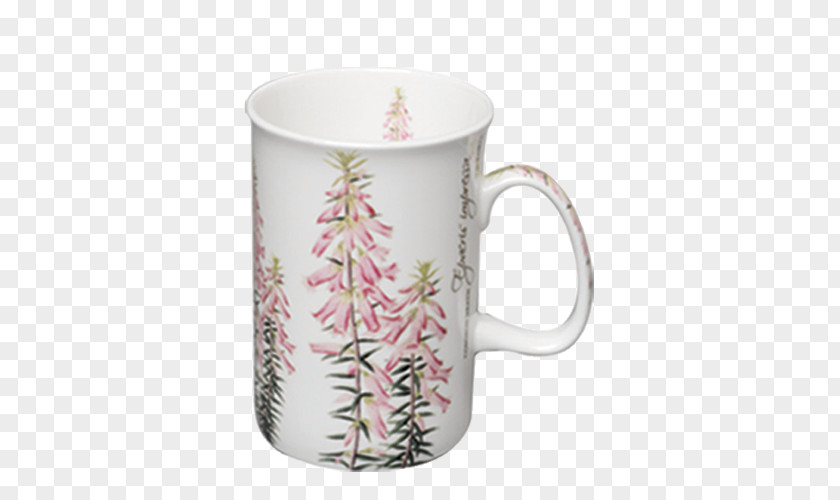 Mug Coffee Cup Floral Emblem Ceramic PNG