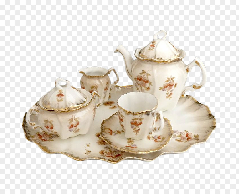 English Breakfast Porcelain Tea Set Teacup PNG