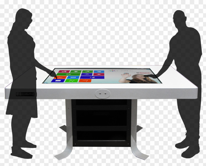 Interactive Table Touchscreen Multi-touch Game Advertising PNG