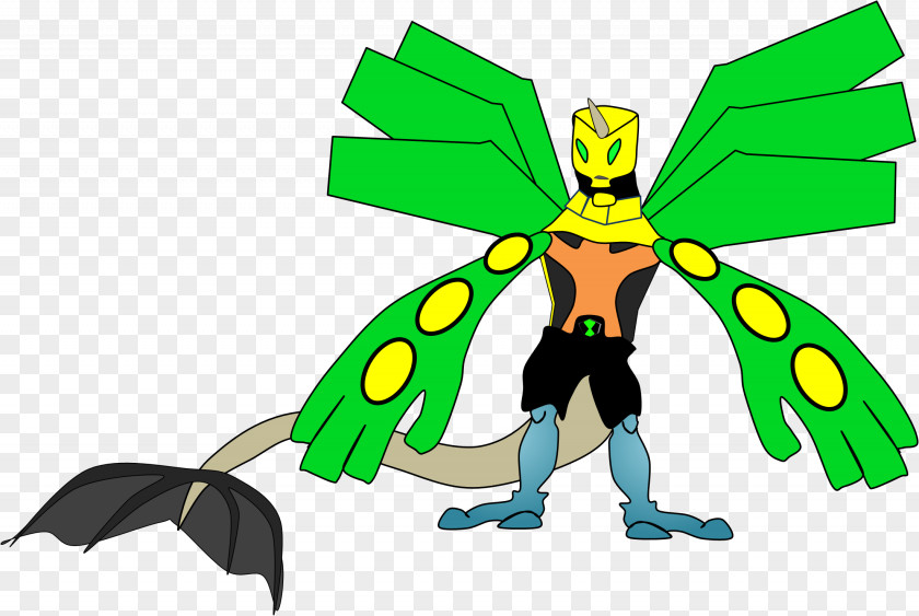 BEN 10 Insect Cartoon Yellow PNG