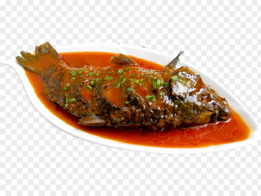 Braised Fish Red Pork Belly Braising Eating Recipe PNG