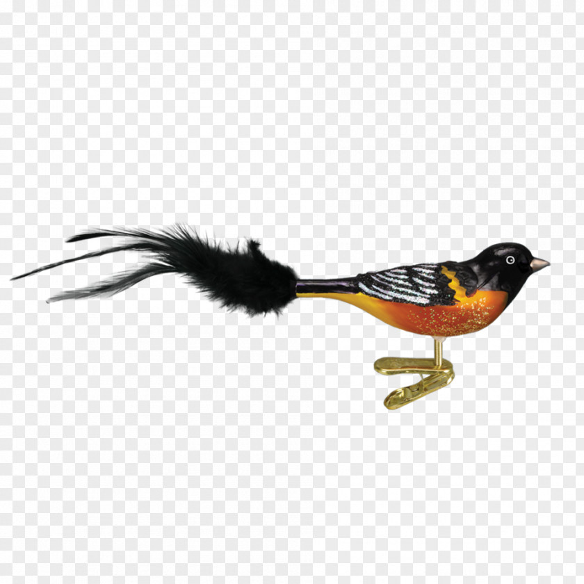 Hand-painted Snow Tree Bird Baltimore Oriole Christmas Ornament Woodpecker PNG
