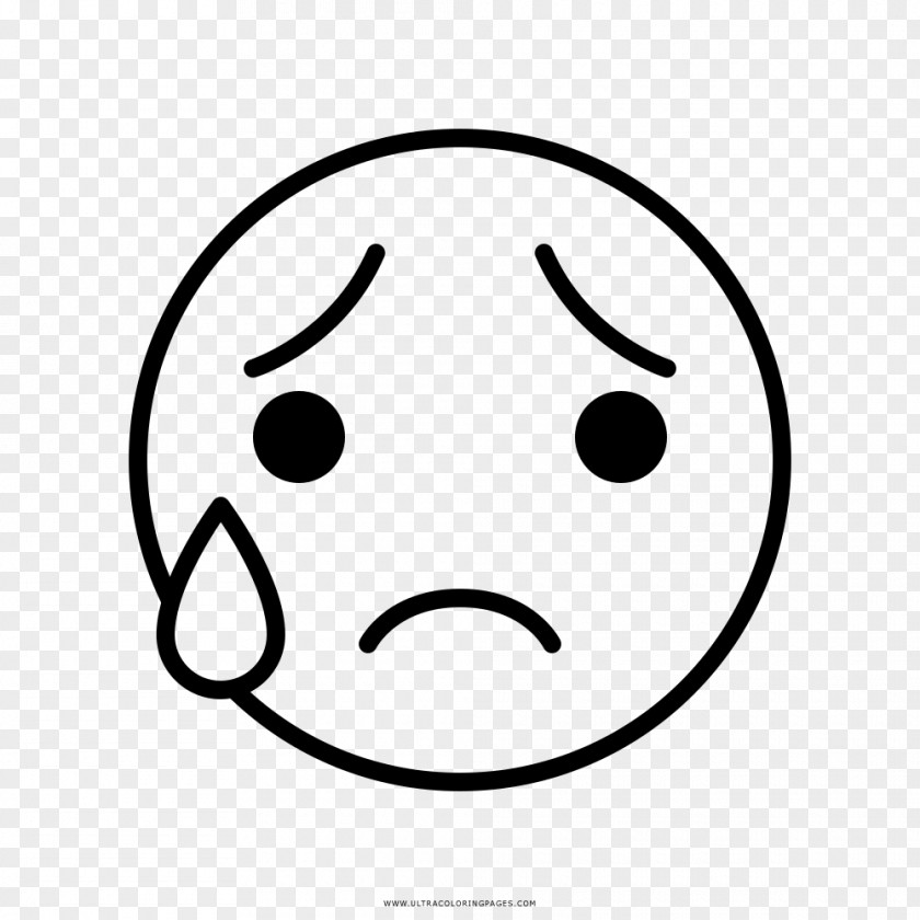 Smiley Coloring Book Drawing Crying Face PNG