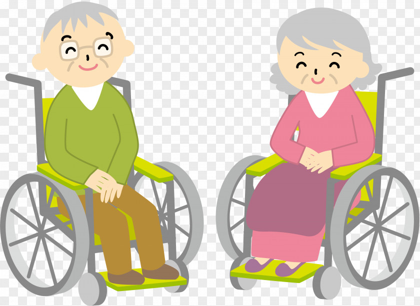 Wheelchair Old Age Home Illustration Copyright-free PNG