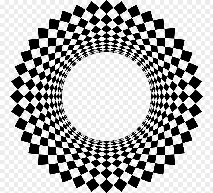 Blackandwhite Geometry Circle Background PNG