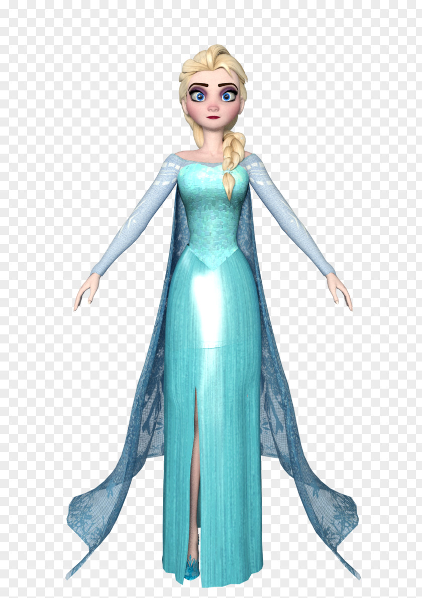 Elsa Frozen Anna Animation 3D Rendering PNG