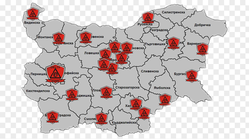 Guard Zone Map Bulgaria Text PNG