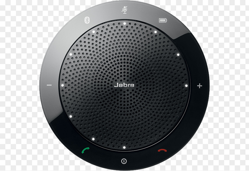 Jabra Headset Pairing Speak 510 Black Wireless Bluetooth Speaker For Mobile Phone / Softphone PC 100-43100000-02 Speakerphone Phones Conference Call PNG