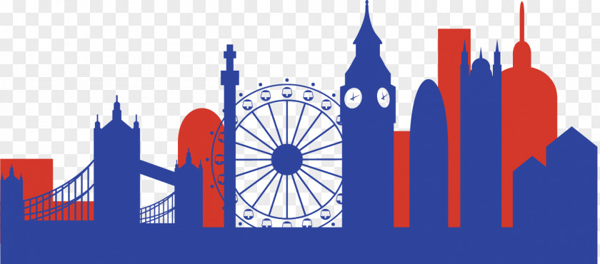 London City Vector Graphics Illustration Skyline Clip Art Wall Decal PNG