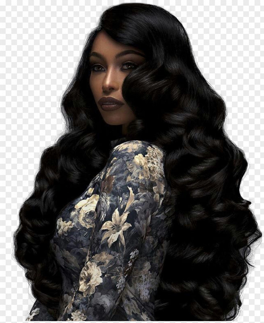 Long Hair Artificial Integrations Lace Wig Hairstyle Wave PNG
