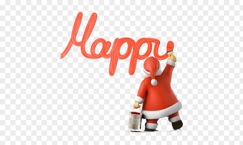 Santa Claus Decoration Write Christmas Stock Photography Paint Royalty-free PNG