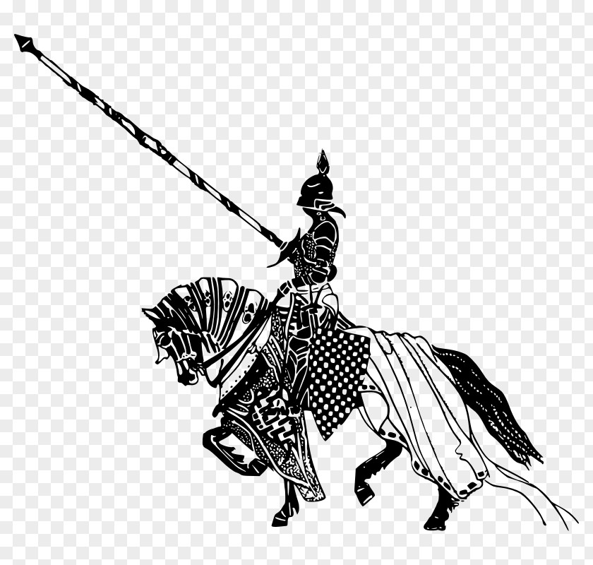 Knight Black Clip Art PNG