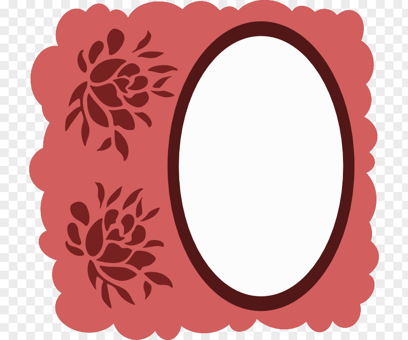Picture Frames Pink M Pattern PNG
