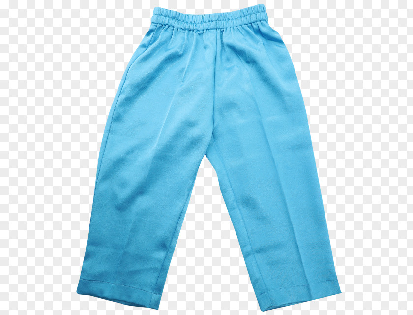 Baju Melayu Waist Shorts Pants Turquoise PNG