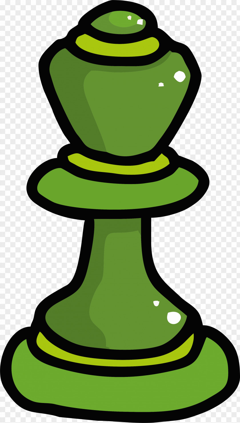 Chess King Clip Art Green Line PNG