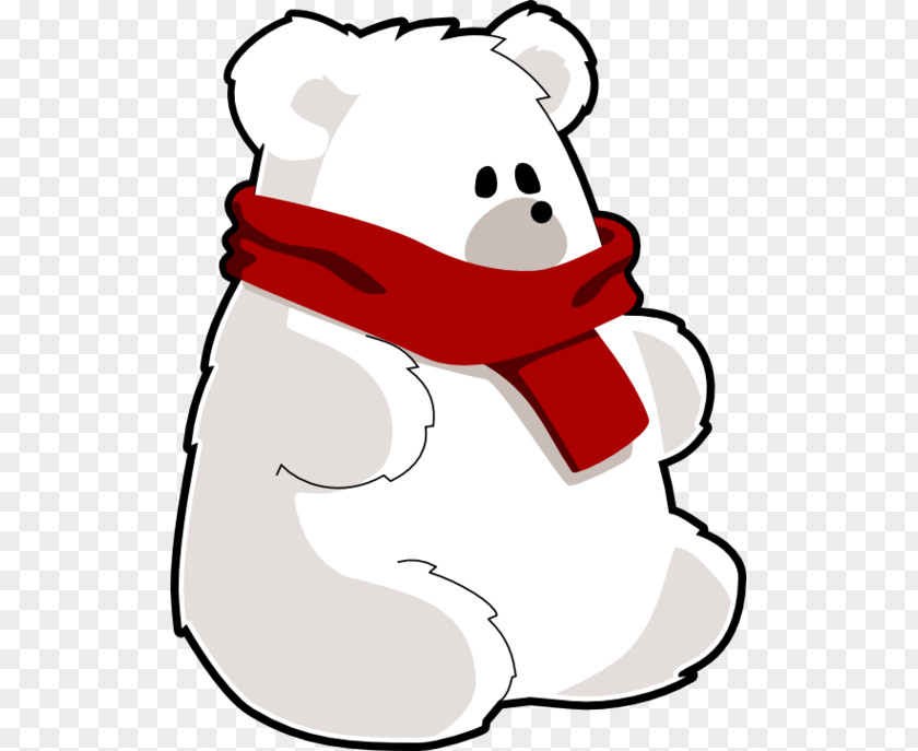 Men's Scarf Cliparts Christmas Polar Bear Clip Art PNG