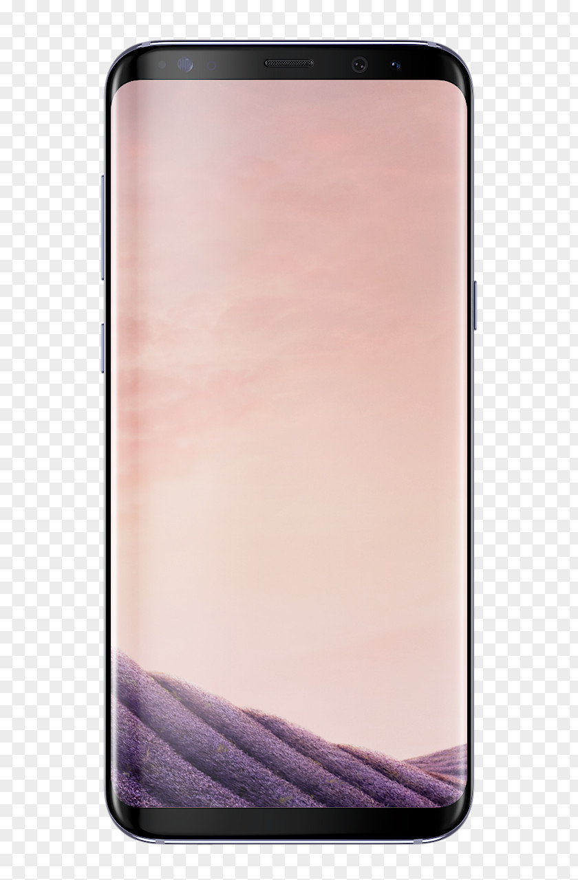 Samsung Galaxy S8+ Orchid Grey Smartphone PNG