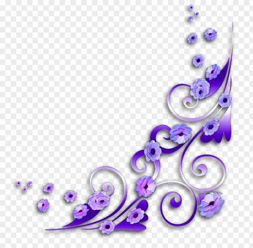 Swirls Violet Lilac Ornament Color PNG