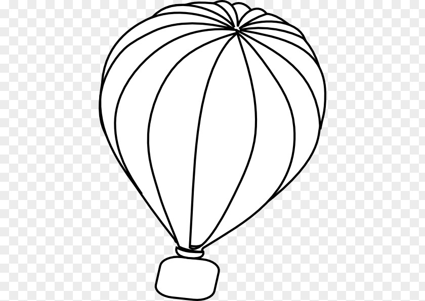 Balloon Outline Hot Air Clip Art Drawing Image PNG