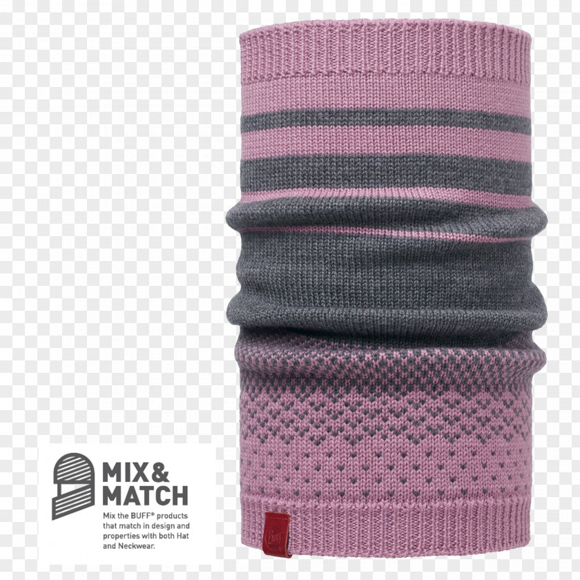 Knit Merino Neck Gaiter Buff Wool PNG
