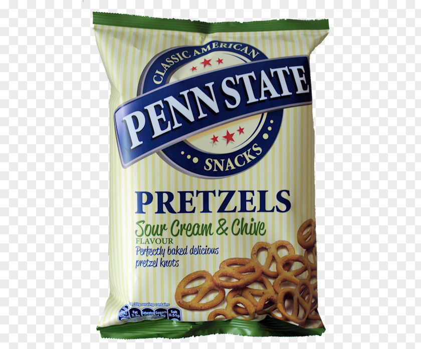 Salt Pretzel Chives Sour Cream Snack Flavor PNG