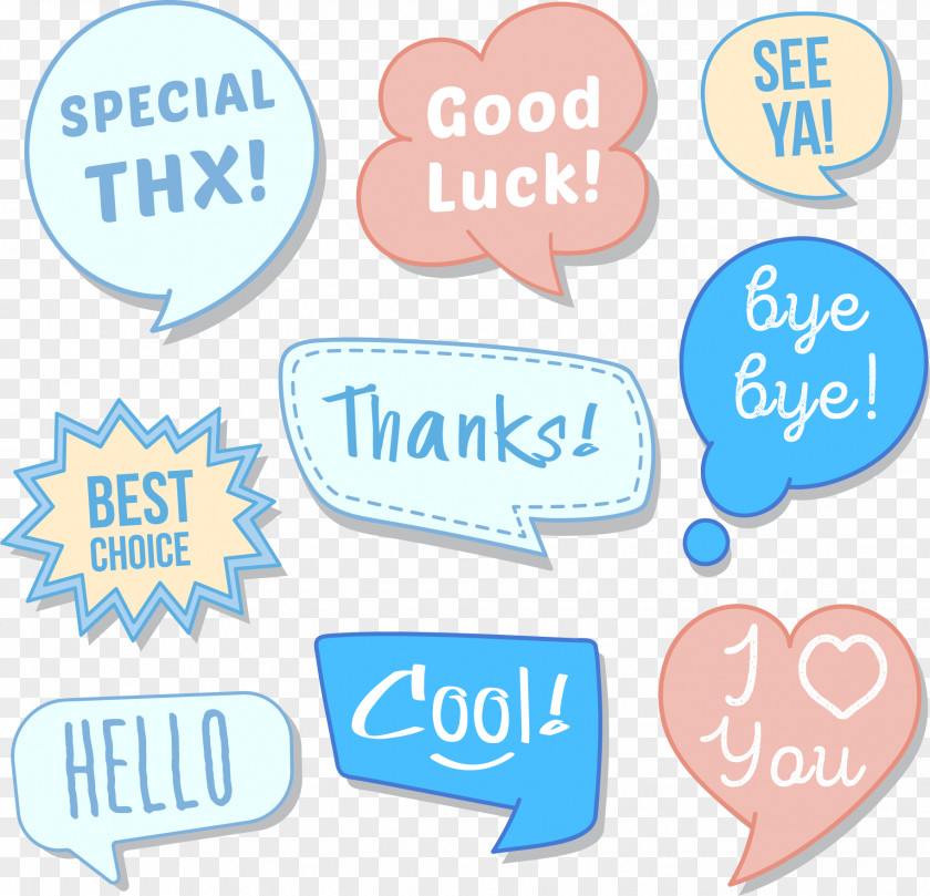 Thank You For Stickers Speech Balloon Thought Clip Art PNG
