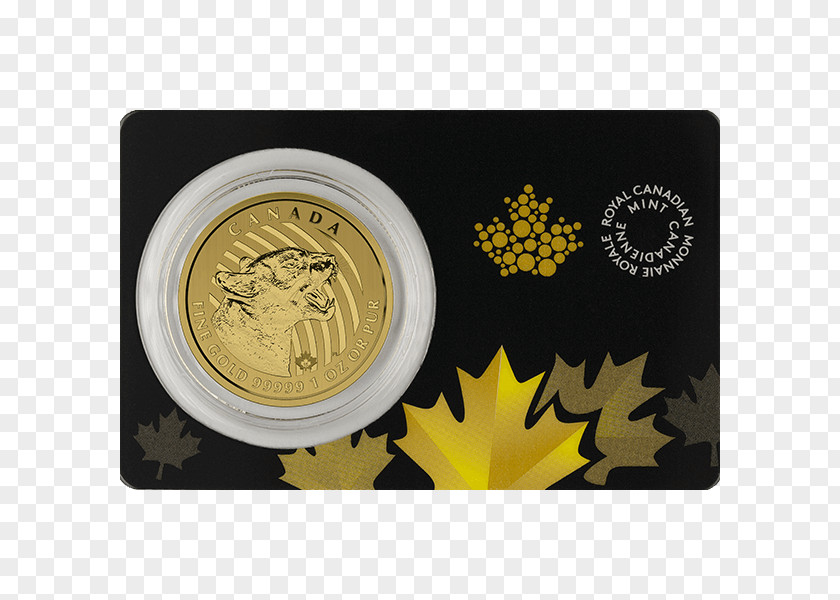 Canada Canadian Gold Maple Leaf Coin Royal Mint PNG