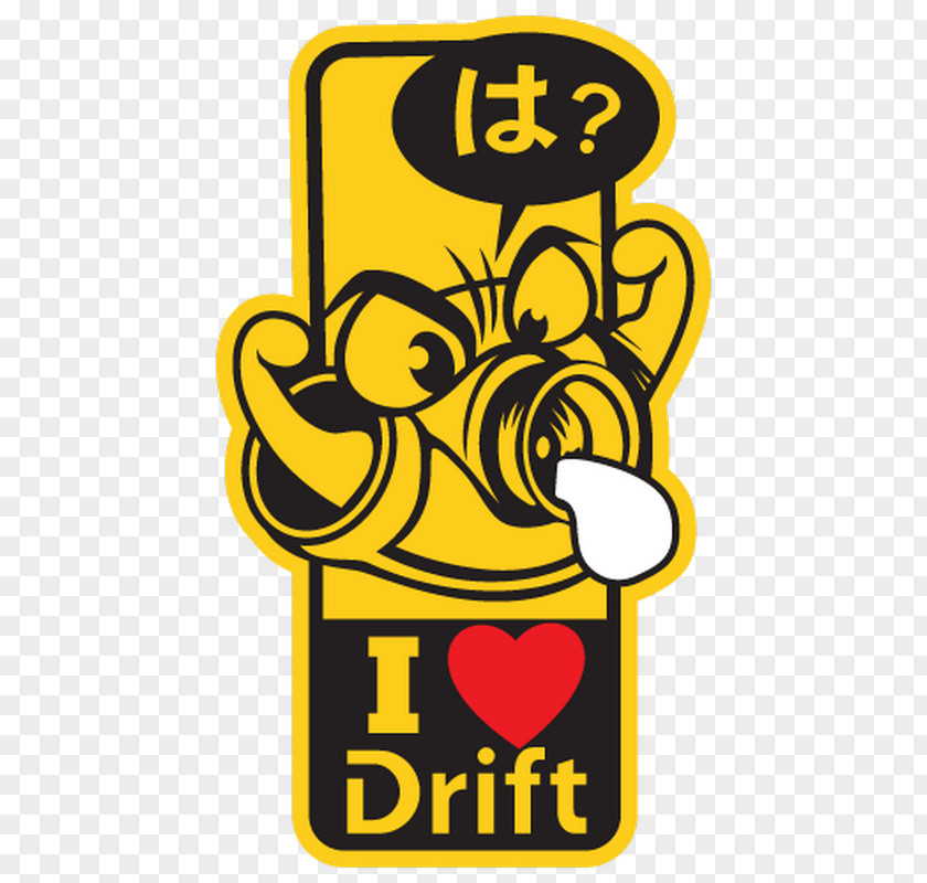 Car Drifting Bumper Sticker Decal PNG