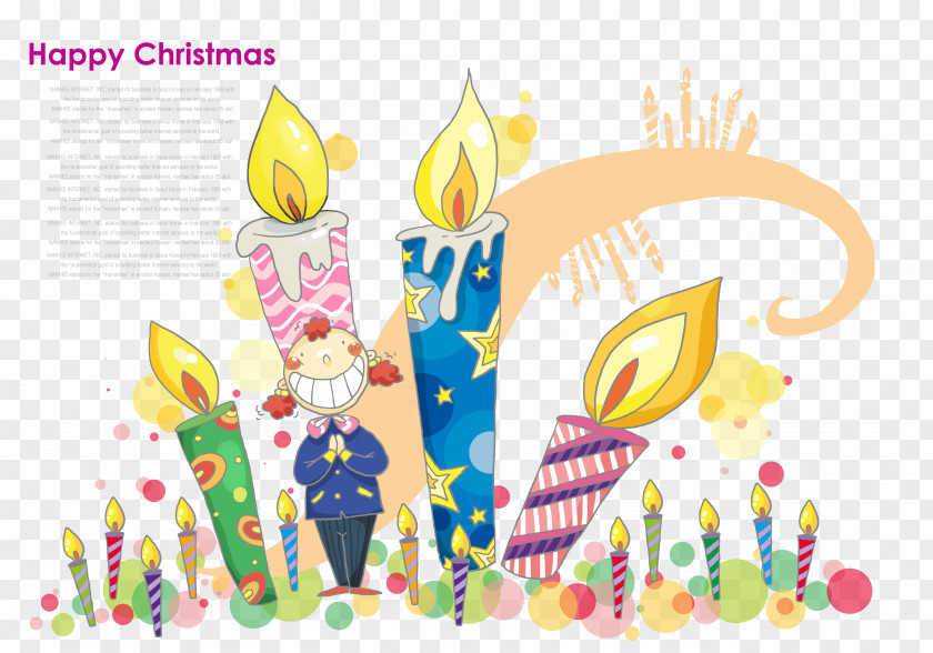Cartoon Candle Illustration Download Template PNG