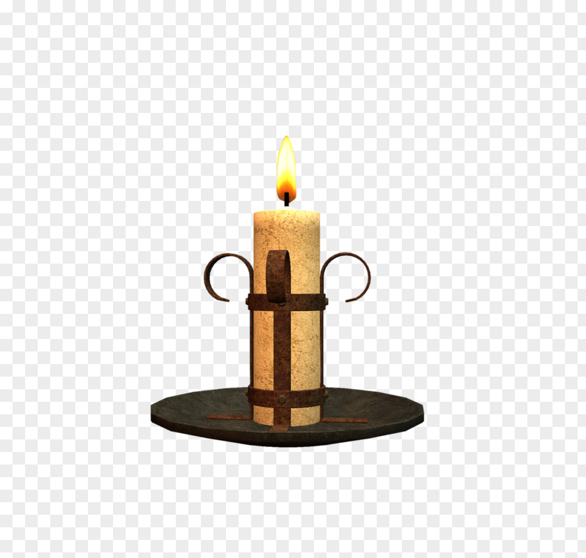 Cartoon Painted Retro Decorative Candle Holders Candlestick PNG